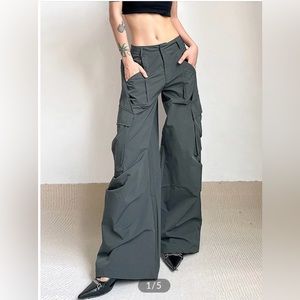 COMMENSE Solo Ovesized Cargo Parachute Pants